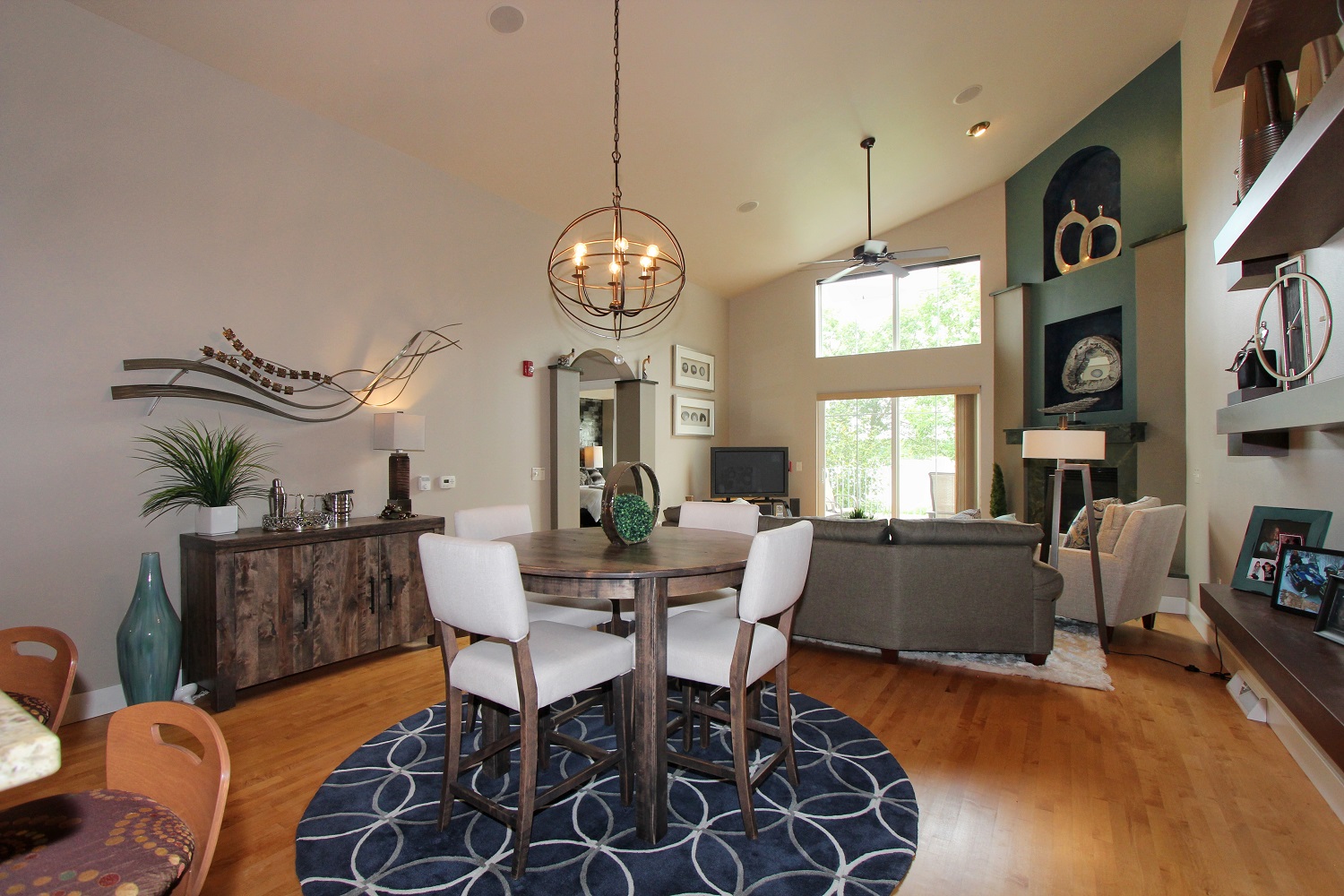 living and dining area interior design