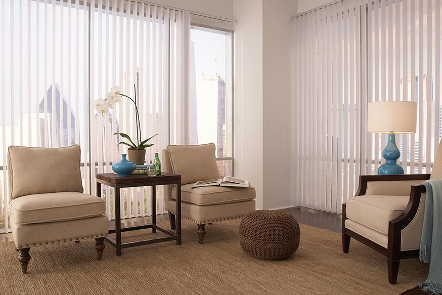 white curtains in living room