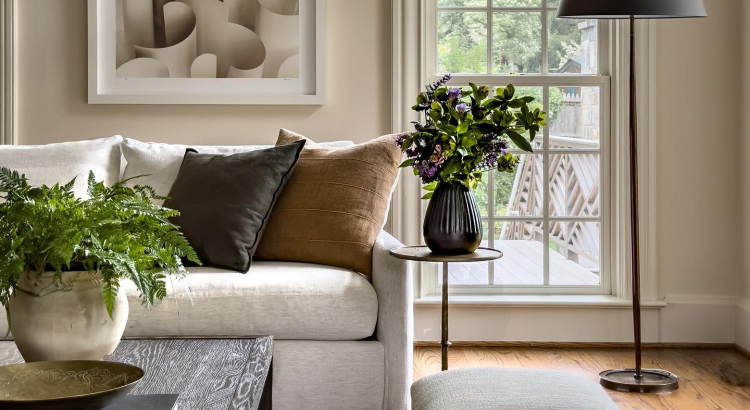 Spring decor and window coverings